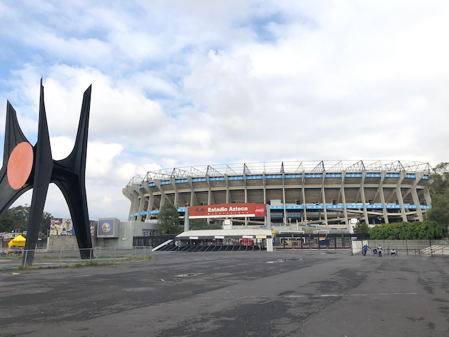 Foto del estadio Aztreca, en la Ciudad de México-México.